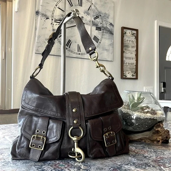 Coach | Bags | Coach Legacy Brooklyn Dk Brown Pocket Leather